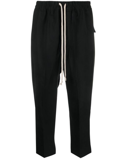 Rick Owens Astaire Cropped Drawstring Trousers