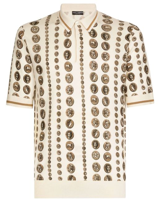 Dolce & Gabbana Silk Polo Shirt