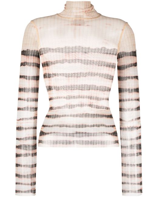 Jean Paul Gaultier X Knwls Striped Long Sleeve Top