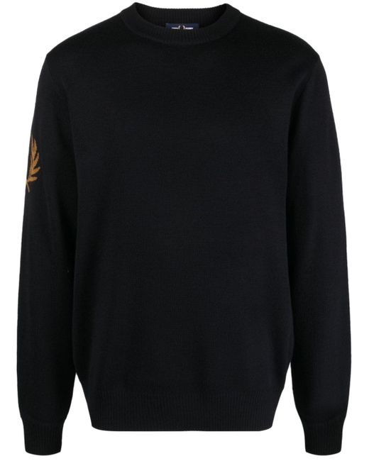 Fred Perry Logo Wool Blend Jumper