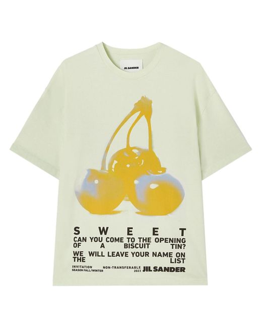 Jil Sander Printed Cotton T-shirt