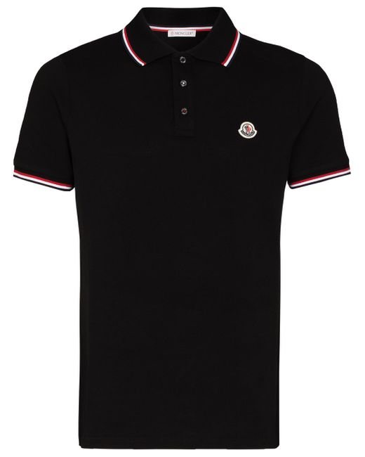 Moncler Cotton Polo Shirt With Logo