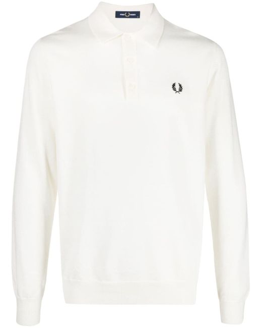 Fred Perry Logo Wool Blend Polo Shirt