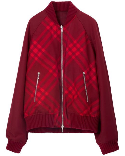 Burberry Cardigan With Check Pattern