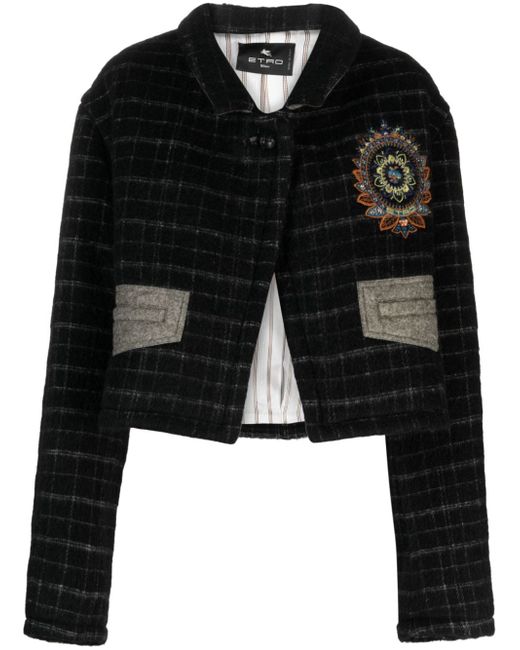 Etro Wool Blend Cropped Jacket