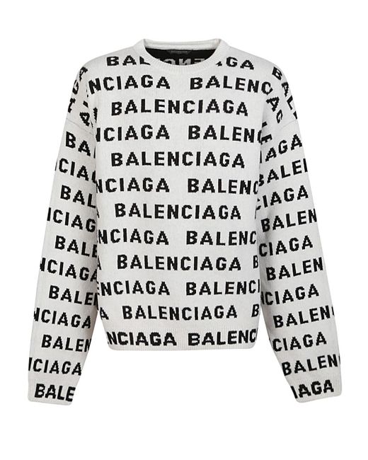 Balenciaga Sweatshirt With All-over Logo