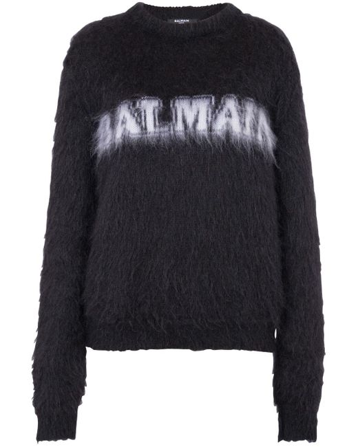 Balmain Logo Mohair Sweater