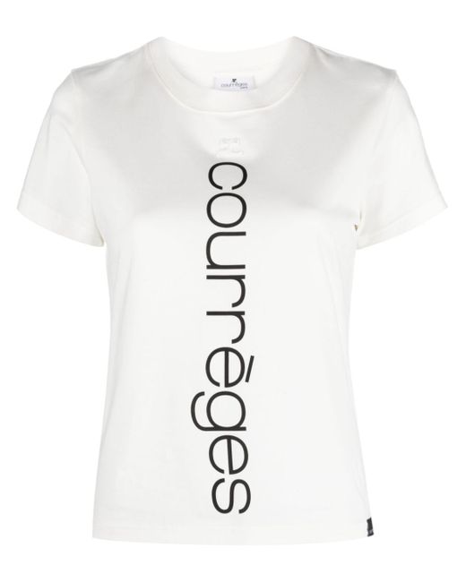 Courrèges Logo Cotton T-shirt