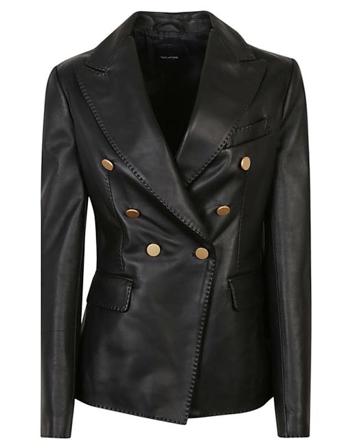 Tagliatore Double-breasted Leather Jacket