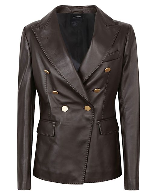 Tagliatore Double-breasted Leather Jacket