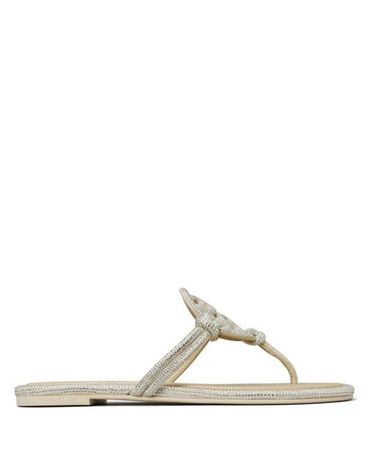Tory Burch Miller Leather Thong Sandals