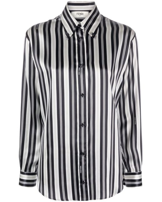 Fendi Silk Striped Shirt