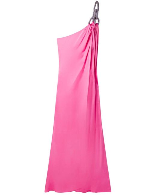 Stella McCartney Crystal One-shoulder Long Dress