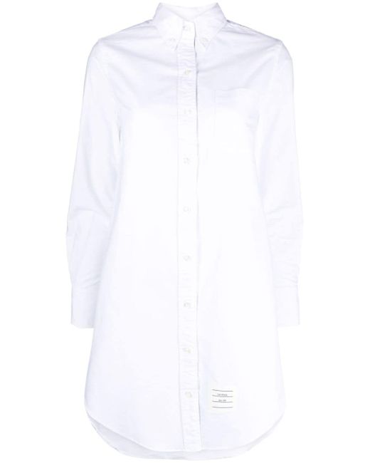 Thom Browne Rwb Cotton Shirt Dress