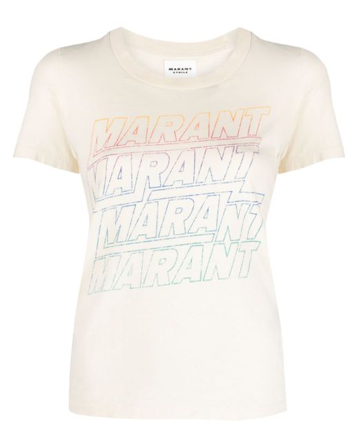 Marant Etoile Ziliani Logo Cotton T-shirt