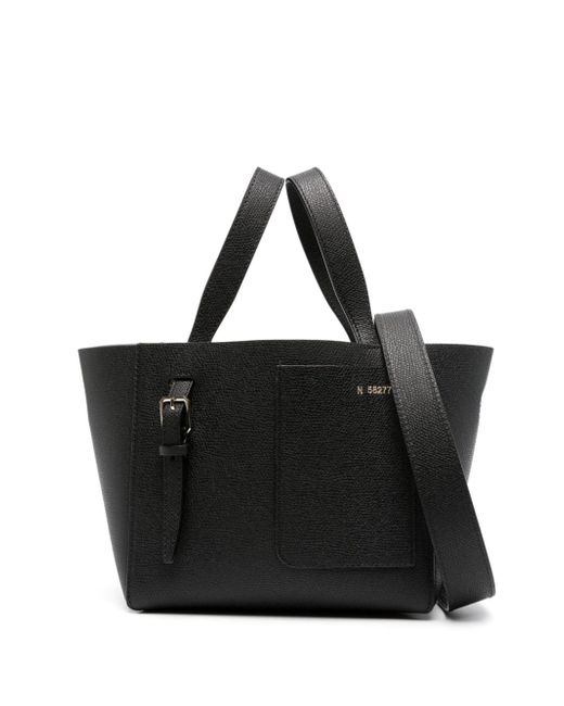 Valextra Mini Leather Bucket Bag