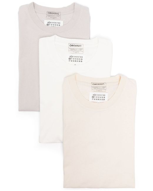 Maison Margiela Pack Of 3 Cotton T-shirts