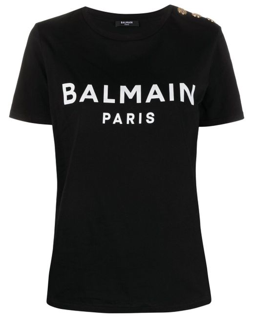Balmain Logo Organic Cotton T-shirt
