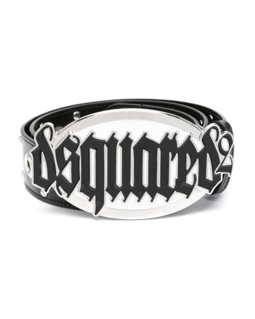 Dsquared2 Gothic Logo Leather Belt