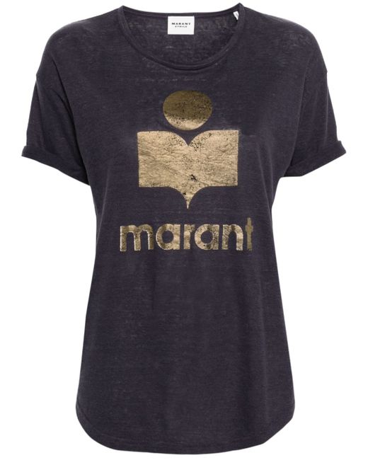 Marant Etoile Logo Linen T-shirt