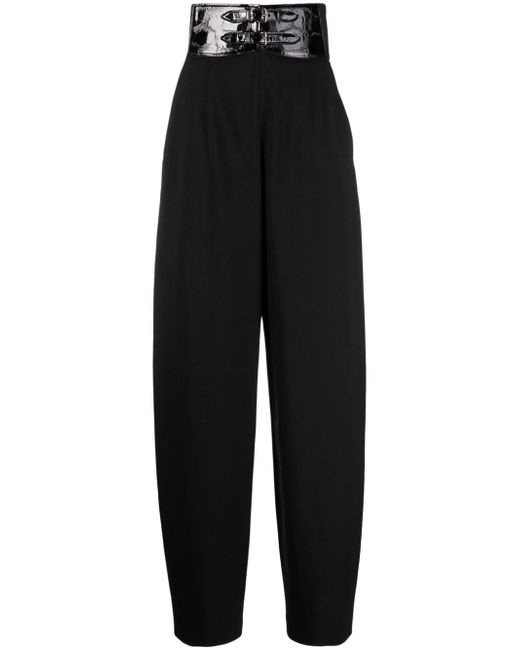 Alaïa High-waisted Belted Trousers