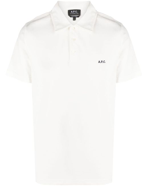 A.P.C. . Logo Organic Cotton Polo Shirt