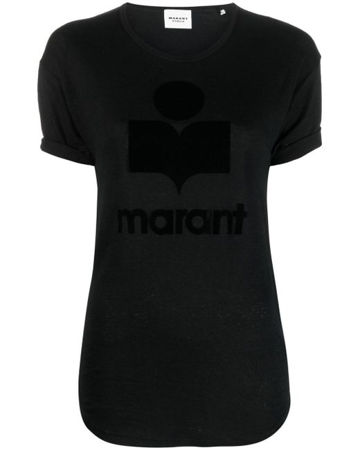 Marant Etoile Koldi Logo Linen T-shirt