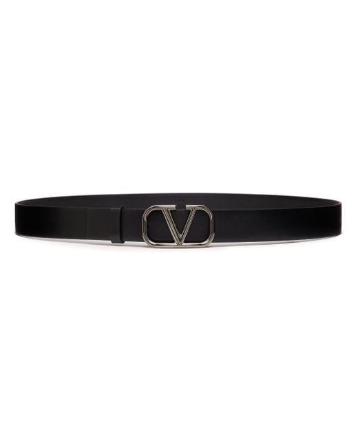Valentino Garavani Vlogo Signature Leather Belt
