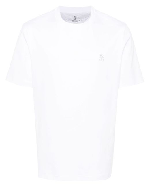 Brunello Cucinelli Logo Cotton T-shirt