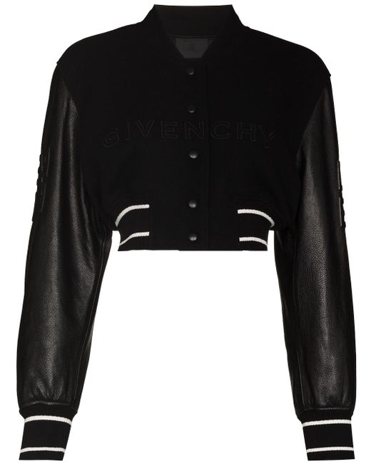 Givenchy Wool Adn Leather Bomber Jacket
