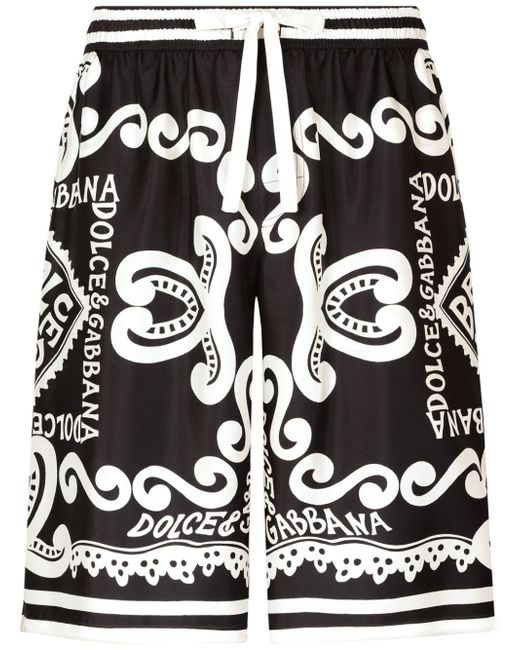 Dolce & Gabbana Silk Bermuda Shorts