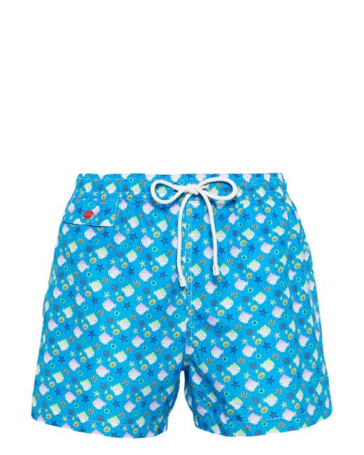 Kiton Printed Swim Shorts