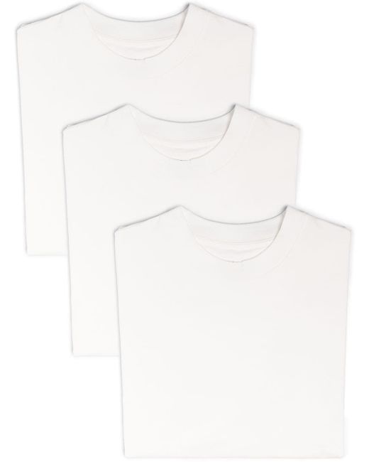 Jil Sander 3-pack Logo Organic Cotton T-shirt