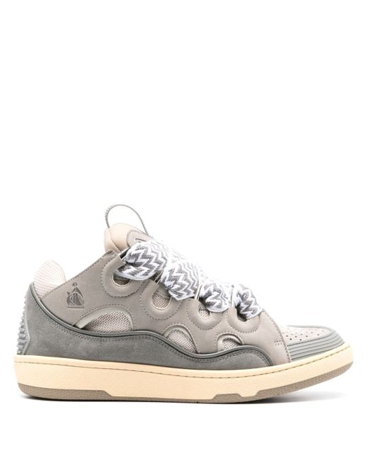 Lanvin Curb Leather Sneakers