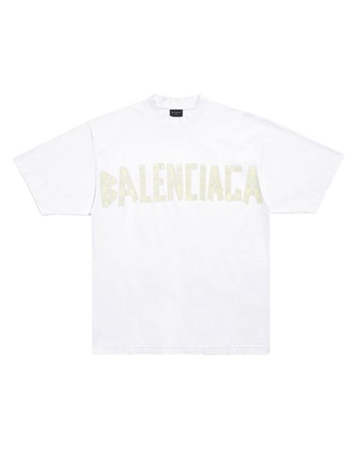 Balenciaga Tape Type Cotton T-shirt