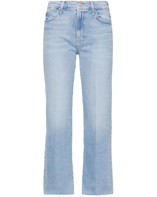 Mother Denim Straight Leg Cropped Jeans