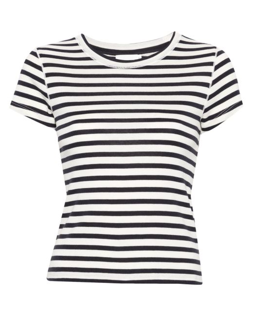 Closed Striped Cotton Blend Cropped T-shirt