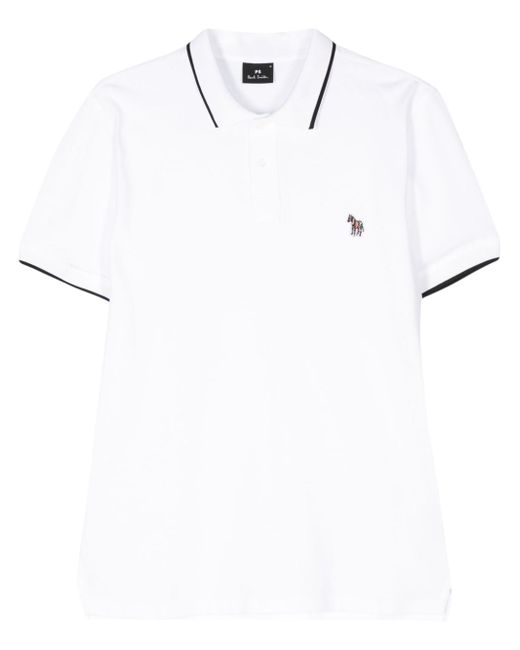 PS Paul Smith Zebra Logo Cotton Polo Shirt