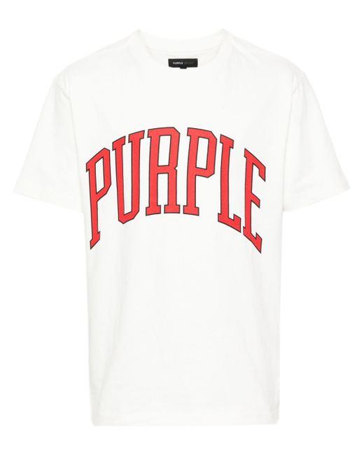 Purple Brand Logo Cotton T-shirt