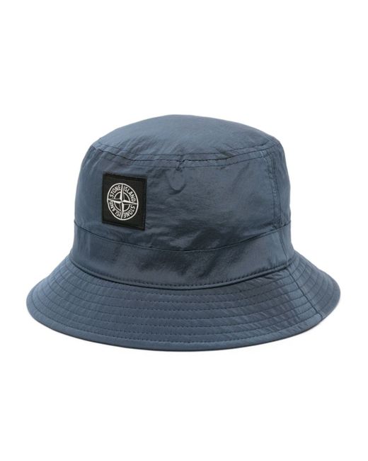 Stone Island Logo Nylon Bucket Hat