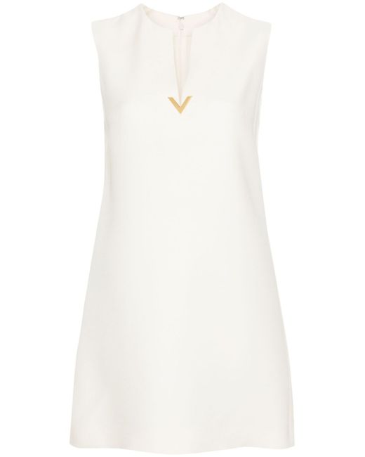 Valentino Wool And Silk Blend Short Dress