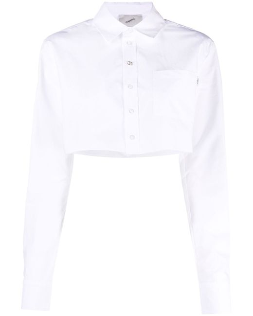 Coperni Cotton Cropped Shirt