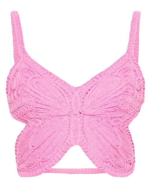Blumarine Knitted Butterfly Top