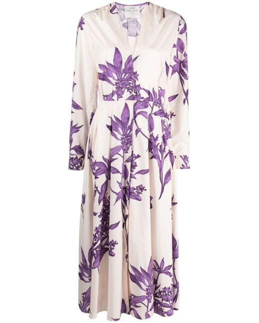 Forte-Forte Printed Cotton Long Dress