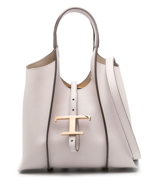 Tod's T Timeless Mini Leather Tote Bag