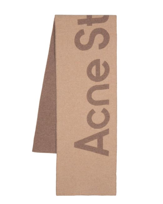 Acne Studios Logo Wool Scarf