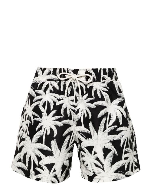 Palm Angels Allover Logo Swim Shorts