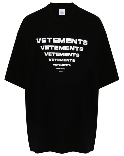 Vetements Logo Cotton T-shirt