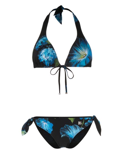 Dolce & Gabbana Flower Print Bikini Set