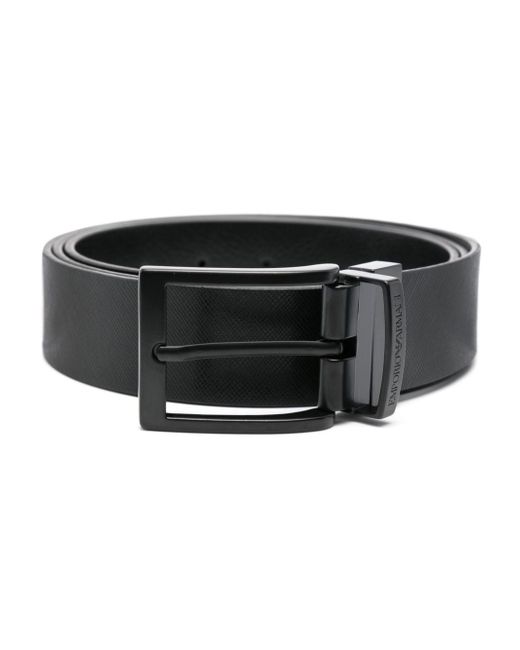 Emporio Armani Logo Leather Belt